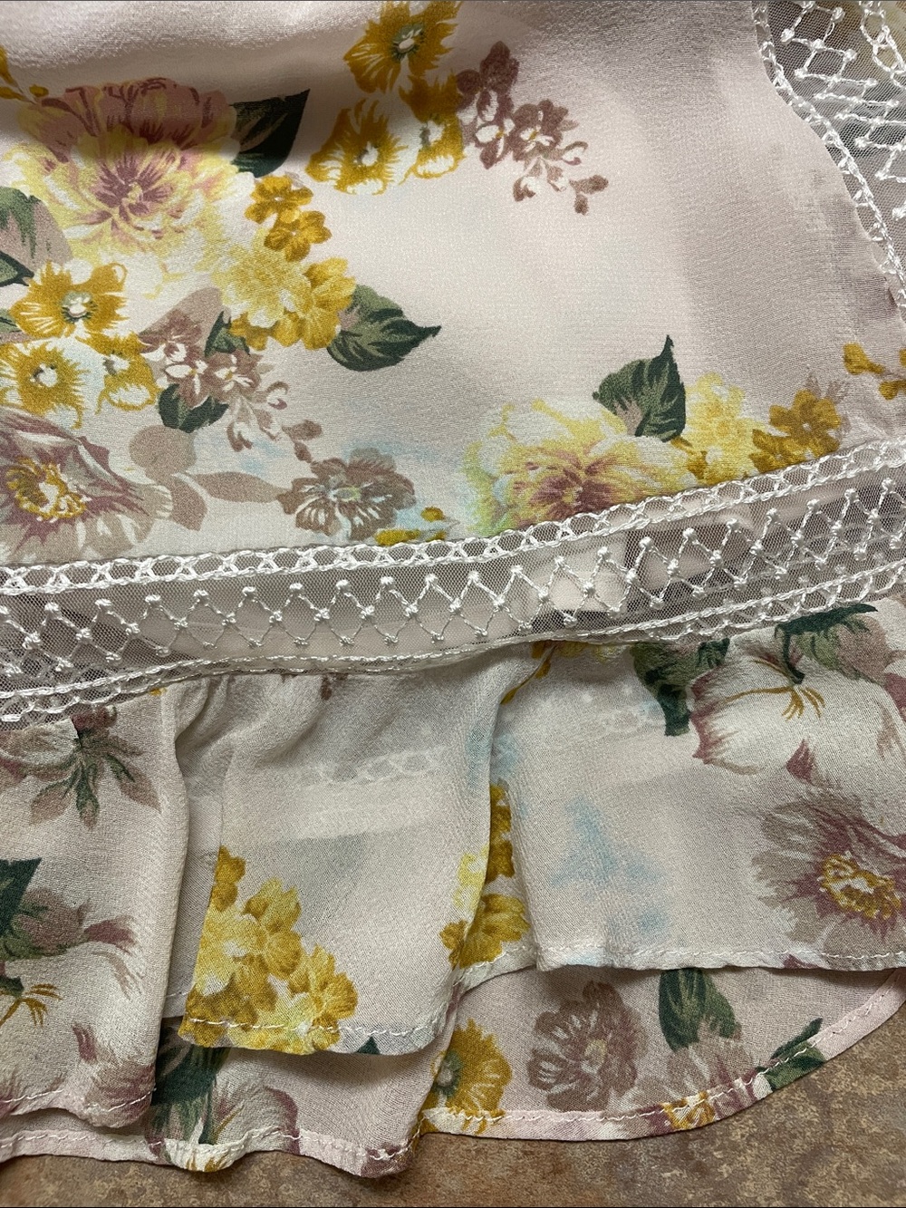 For Love & Lemons SMALL Isadora pink floral short sleeve mini dress - Picture 10 of 10